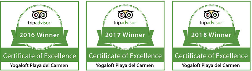Yogaloft Awarded Certificate of Excellence by Trip Advisor